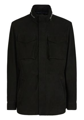Giuseppe Zanotti Sylhas suede hooded jacket - Black