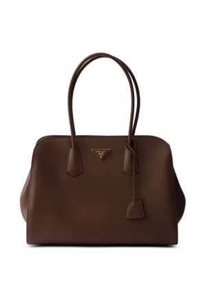Prada large leather tote bag - Brown