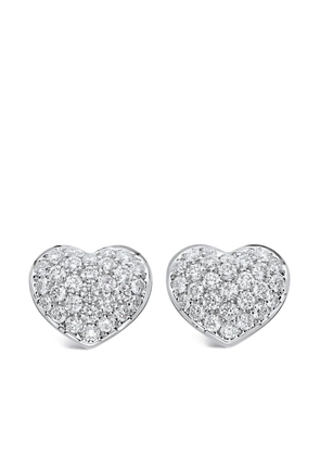 LEO PIZZO 18kt white gold Amore diamond stud earrings - Silver