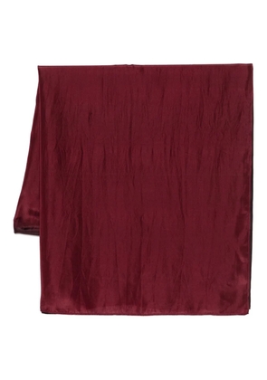 YAVI bead-detail silk scarf - Red