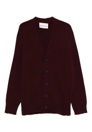 AMARANTO V-neck cardigan - Red