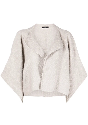 VOZ cropped wide-sleeve bolero - Grey