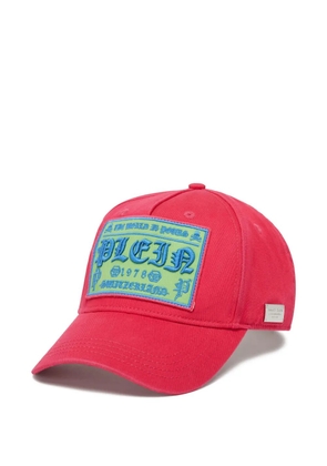 Philipp Plein embroidered patch baseball cap - Pink