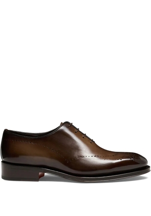 Santoni leather Oxford shoes - Brown