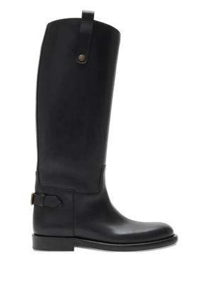 Burberry Cavalier leather knee-high boots - Black