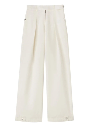 Jil Sander high-waist wide-leg trousers - White