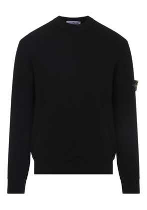 Stone Island logo-detail sweater - Black