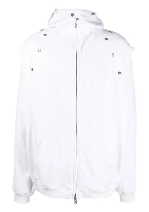 Walter Van Beirendonck Star zip-fastening hoodie - White