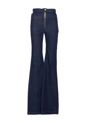 Elisabetta Franchi high-waist flared jeans - Blue