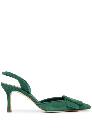 Manolo Blahnik Maysale sling-back pumps - Green