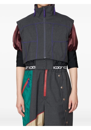 Kolor mesh panelled jacket - Grey