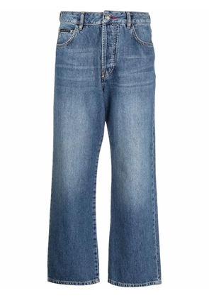 Philipp Plein Iconic Plein wide-leg jeans - Blue
