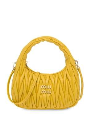 Miu Miu mini Wander matelassé shoulder bag - Yellow