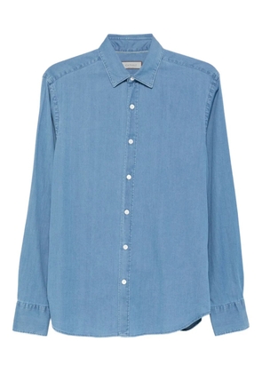 Canali long-sleeve denim shirt - Blue