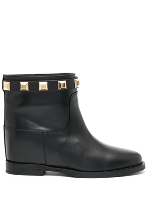 Via Roma 15 Santa Monica stud-embellishment boots - Black