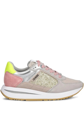GUESS USA Energy glitter-embellished sneakers - Pink