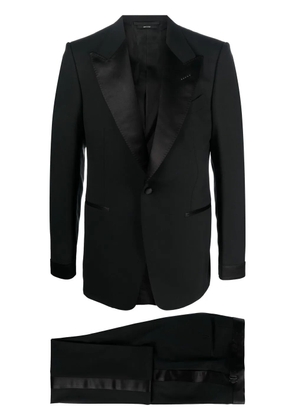TOM FORD peak-lapel wool suit - Black