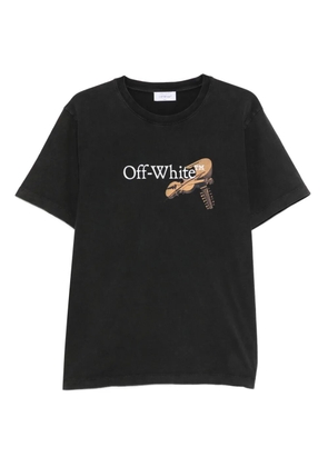 Off-White logo-print graphic T-shirt - Black