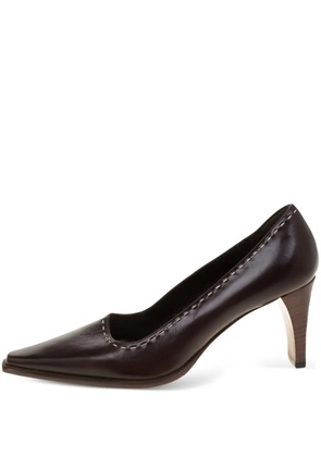 Gucci Pre-Owned 2023 70mm leather pumps - Brown