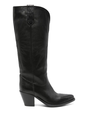 Golden Goose 65mm leather cowboy boots - Black