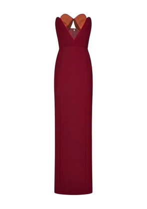 Nensi Dojaka sweetheart-neckline maxi dress - Red