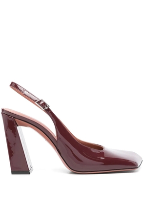 Amina Muaddi 95mm Charlotte slingback pumps - Red