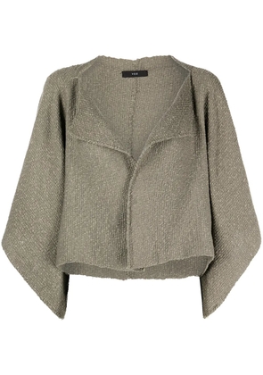 VOZ cropped knitted bolero - Grey
