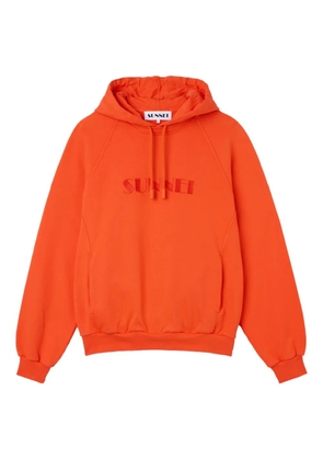 Sunnei logo-text hoodie - Orange