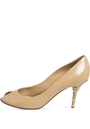 Christian Dior Pre-Owned 80mm leather pumps - Neutrals