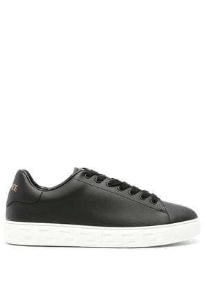 Versace Greca faux-leather sneakers - Black