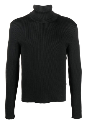Walter Van Beirendonck ribbed roll-neck jumper - Black