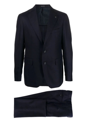 Tagliatore single-breasted virgin wool suit - Blue