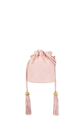 CHANEL Pre-Owned 1990 drawstring tassels crossbody bag - Pink