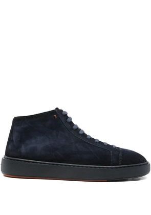Santoni suede sneakers - Blue