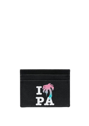 Palm Angels graphic-print cardholder - Black
