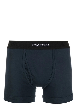 TOM FORD logo-waistband boxer briefs - Blue