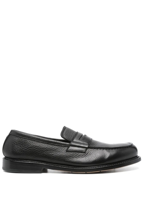 Premiata grained leather loafers - Black