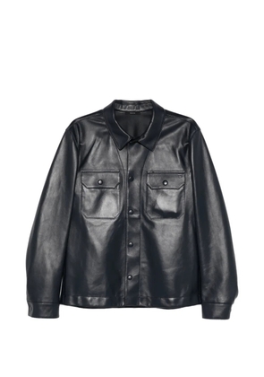 TOM FORD pocket leather jacket - Blue