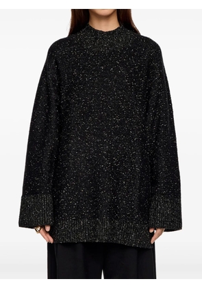 Bimba y Lola high-neck textured top - Black