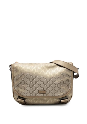 Gucci Pre-Owned 2016-2026 GG Imprime crossbody bag - Gold