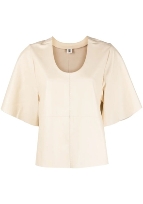 By Malene Birger Wiolas leather top - Neutrals
