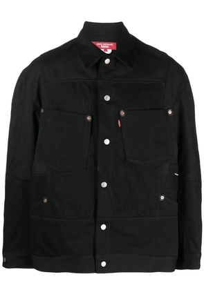 Junya Watanabe MAN buttoned cotton shirt jacket - Black