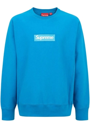 Supreme box logo crew-neck sweatshirt - Blue