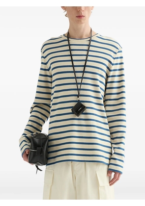 Jil Sander striped cotton vest - Neutrals