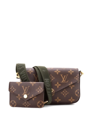 Louis Vuitton Pre-Owned Felicie Strap & Go Handbag Monogram Canvas crossbody bag - Brown