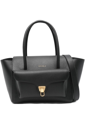 Coccinelle Double Beat leather tote bag - Black