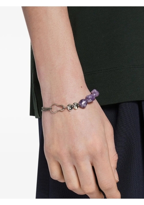 DRIES VAN NOTEN stone chain bracelet - Silver