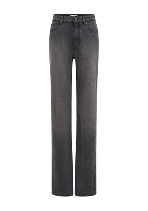 Marine Serre laser wash flared jeans - Grey