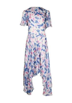 Isabel Marant Vintage abstract-pattern midi dress - White