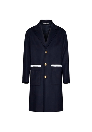 Palm Angels Sartorial Tape single-breasted coat - Blue